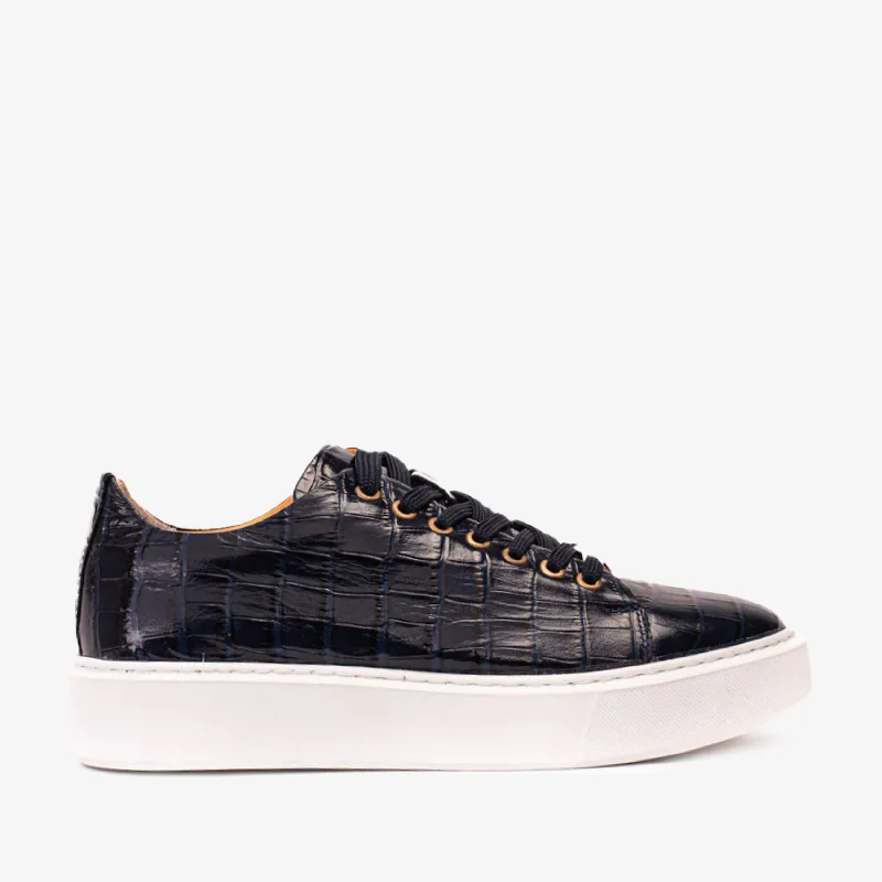 Men's All-Day Wear Shoes The Dublin Blue Leather Men Sneaker