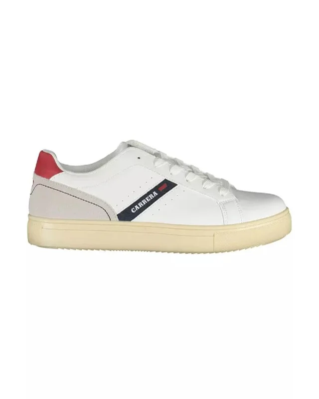 Men's Sporty Shoes Carrera  119 Mens Leather Sneakers White