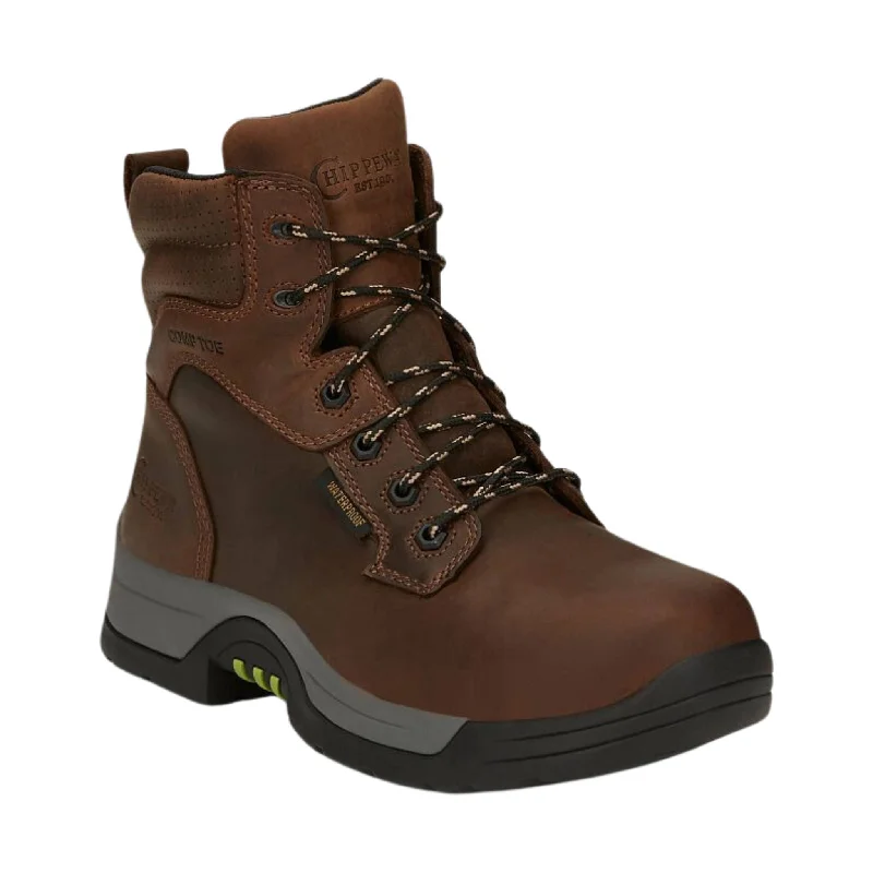 Men's Modern Shoes Chippewa Men's Fabricator 6 Inch Composite Toe Work Boot - Tawny Brown