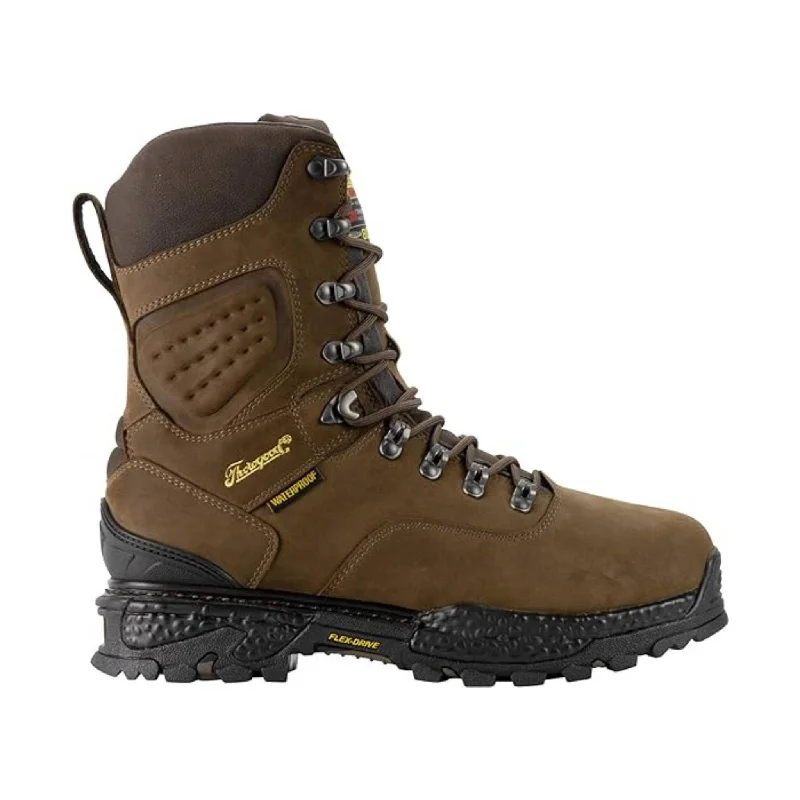 Men's Energy-Return Boots Thorogood Men's Infinity FD 9 Inch Insulated Waterproof Soft Toe Work Boot - Brown/Black/Yellow