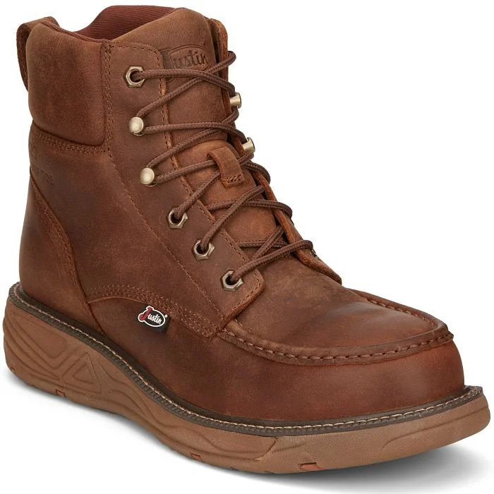 Men's Breathable Shoes Justin Mens Rush Nano Composite Toe Waterproof Work Boots Style SE471
