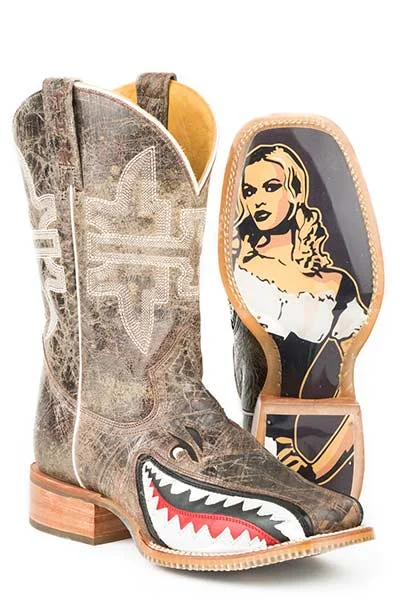 Men's Casual Shoes TIN HAUL MENS TOASTIN A GNARLY SHARK BOOTS STYLE 14-020-0007-0002