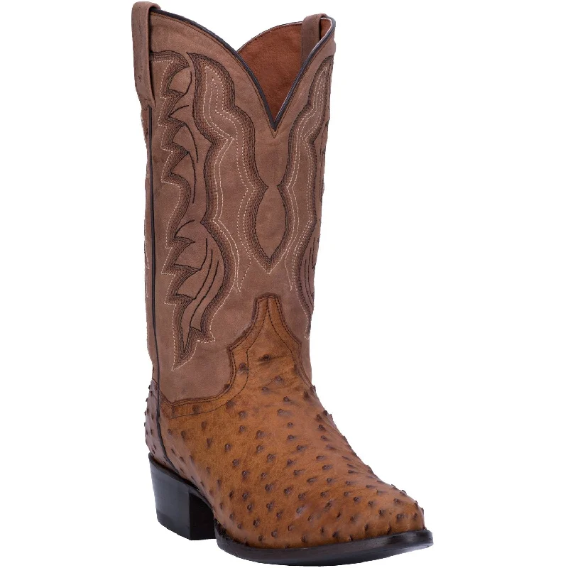 Men's All-Day Wear Boots DAN POST TEMPE FULL QUILL OSTRICH BOOT STYLE DP2323