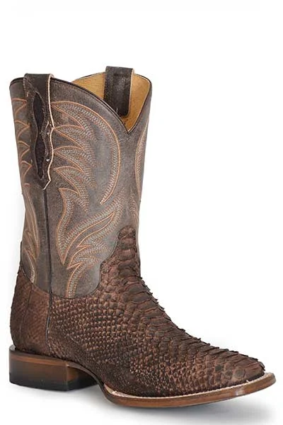 Men's Seamless Design Boots ROPER MENS PEYTON PYTHON SQUARE TOE BOOTS STYLE 09-020-6510-8214 Men's Seamless Design Boots ROPER MENS PEYTON PYTHON SQUARE TOE BOOTS STYLE 09-020-6510-8214