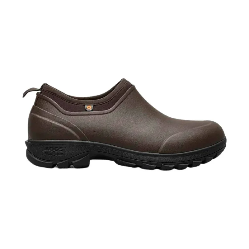 Men's Reinforced Sole Boots Bogs Men's Sauvie Slip On Waterproof Boot - Brown Multi