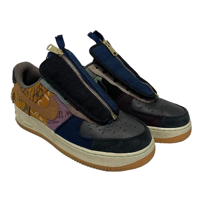 Stylish Shoes For Men NIKE/Low-Sneakers/US 9/All Over Print/Cotton/MLT/Cactus Jack AF1