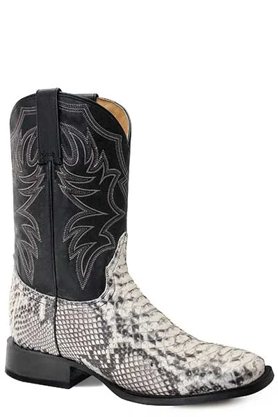 Men's Breathable Shoes ROPER MENS PEYTON PYTHON SQUARE TOE BOOTS STYLE  09-020-6500-8172