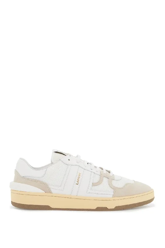 Men's Stylish Boots Lanvin Men's "Mesh And Leather Clay Sneakers With