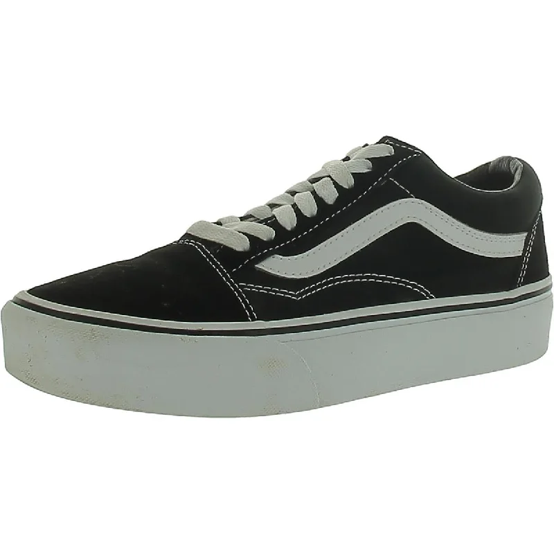 Men's Flexible Sole Boots Old Skool Stac Mens Suede Platform Skate Shoes