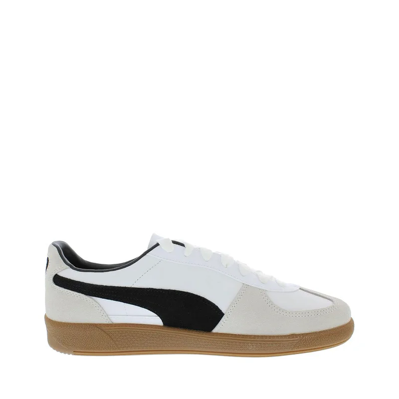 Men's Cushioned Shoes Men's Shoes PUMA PALERMO LEATHER Casual Lace Up Sneakers 39646401 WHITE / GRAY