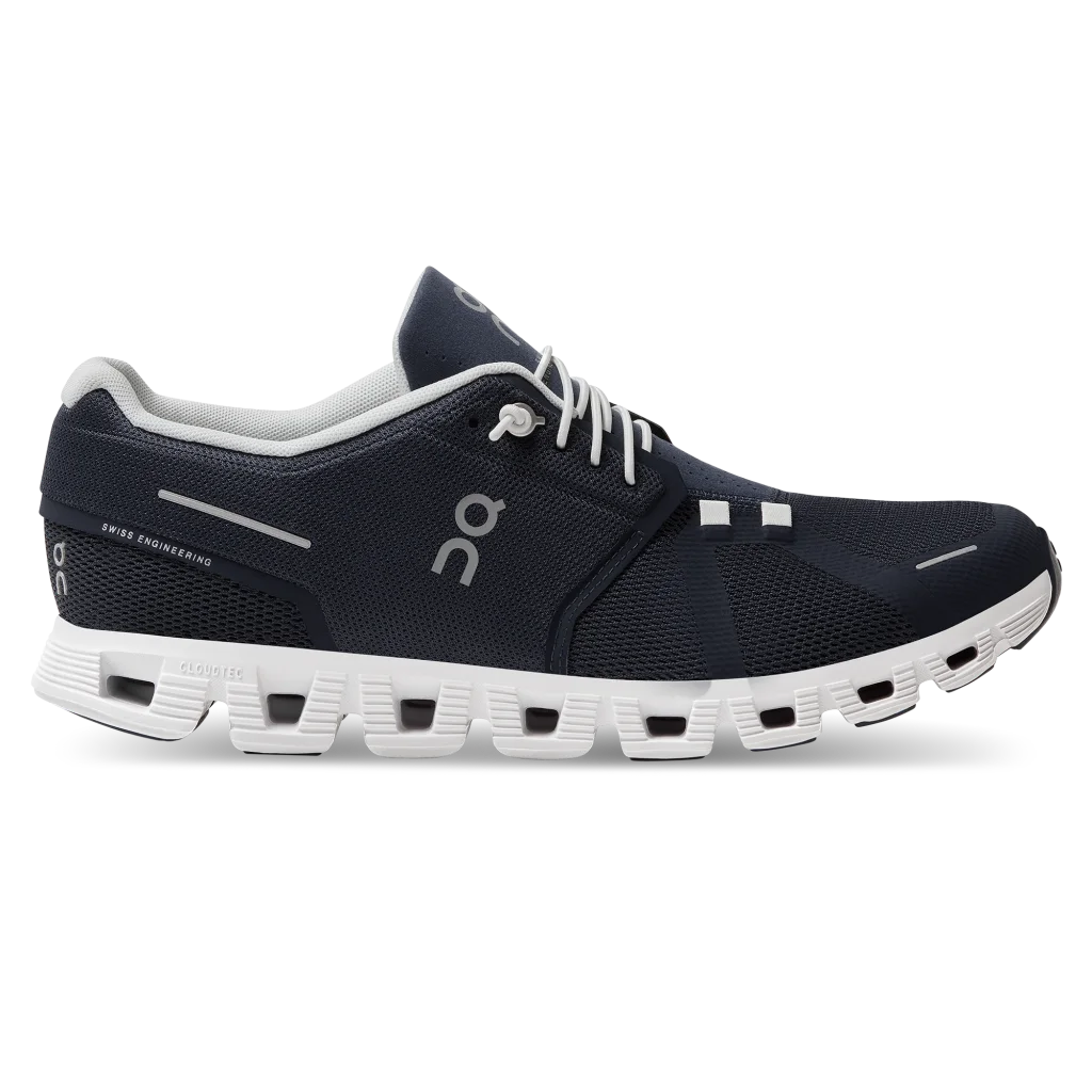 Men's Energy-Return Shoes On Running Men's Cloud 5 Midnight / White