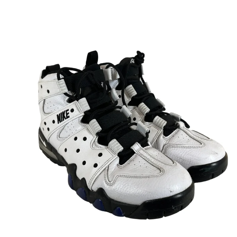 Men's Cushioned Boots NIKE/Hi-Sneakers/US 11.5/WHT/OLD ROYAL AIR MAX 2