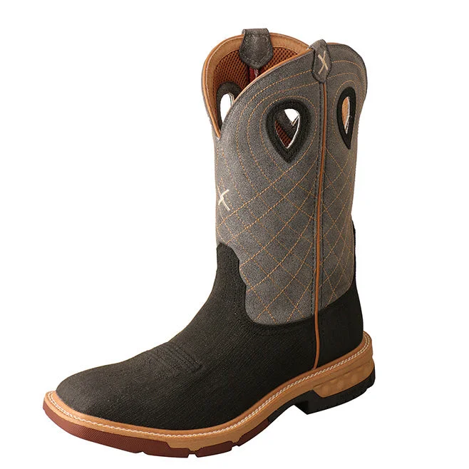 Men's Cushioned Boots Twisted X Men's DuraTWX Square Toe Pull-On Boot