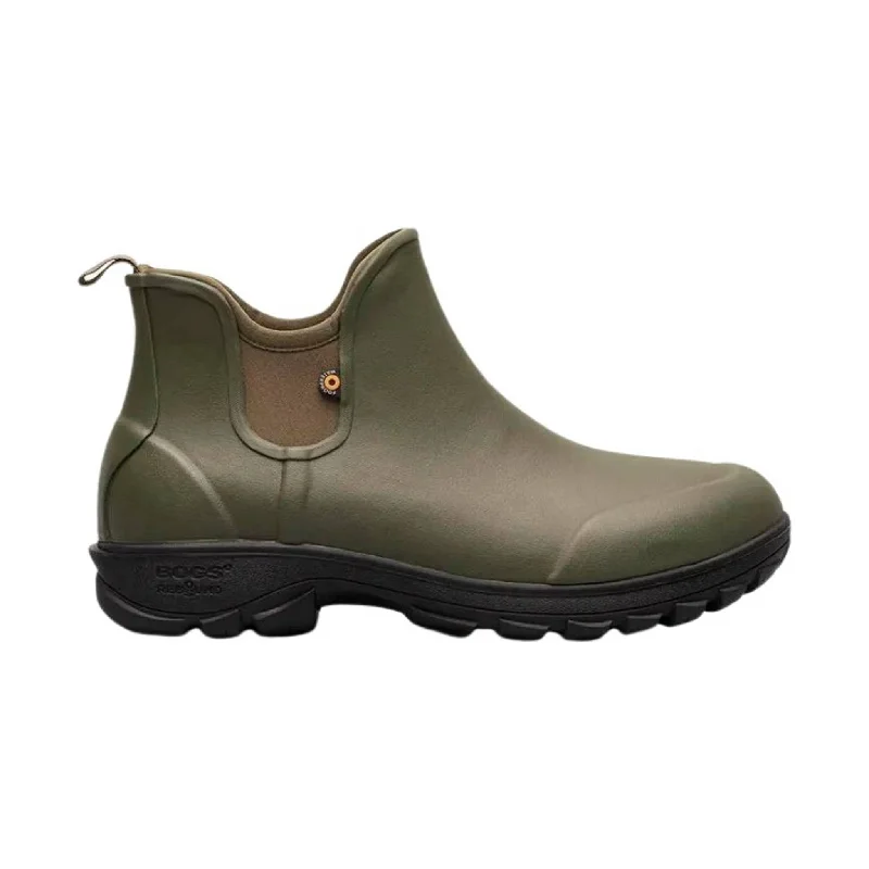 Men's Seamless Design Boots Bogs Men's Sauvie Slip On Rain Boot - Olive Multi