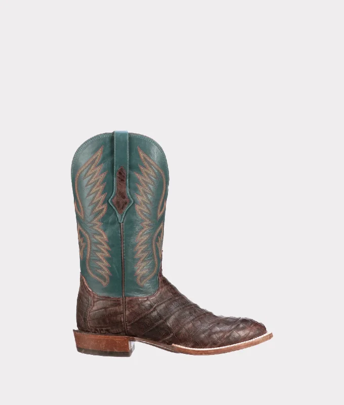 Exclusive Flash Sale On Durable And Trendy Shoes Bryan Exotic Distressed :: Barrel Brown + Teal