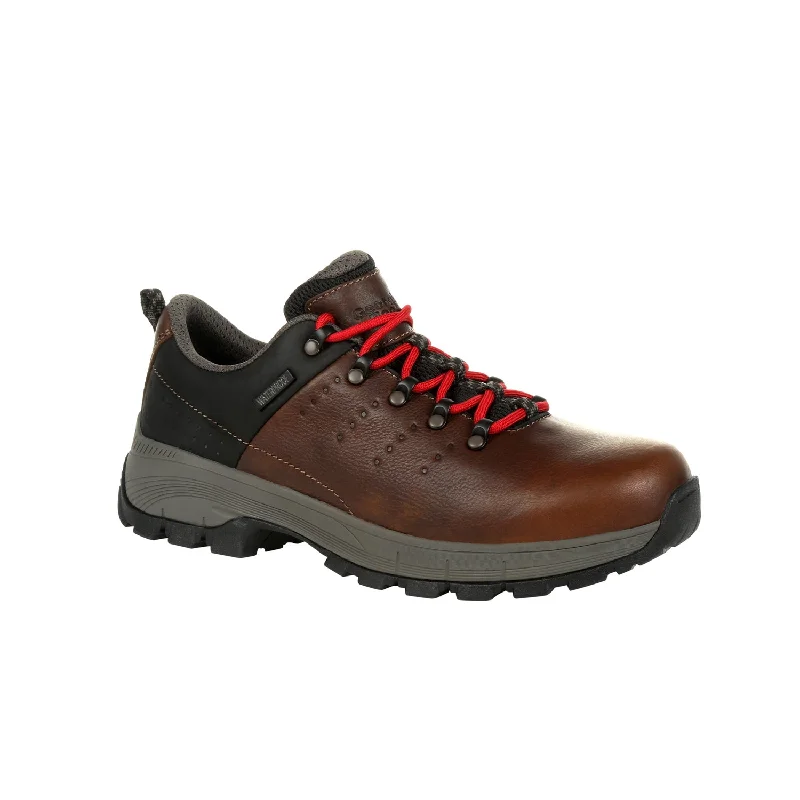 Men's Odor-Resistant Shoes Georgia Mens Brown Leather Eagle Trail WP Hiking Oxford