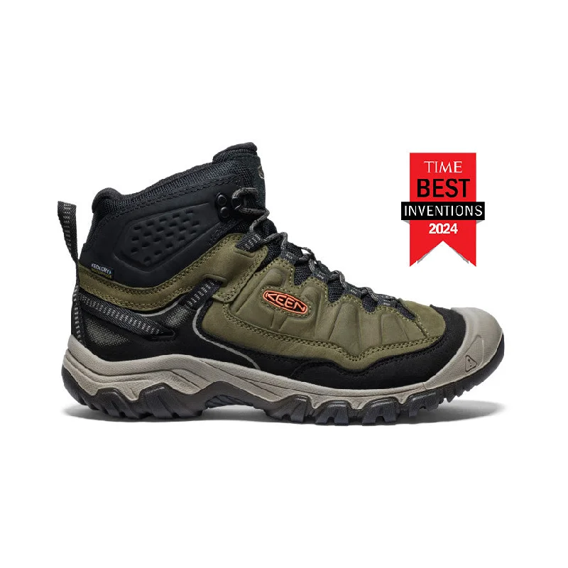 Men's Handcrafted Shoes Men's Targhee IV Waterproof Hiking Boot  |  Dark Olive/Gold Flame