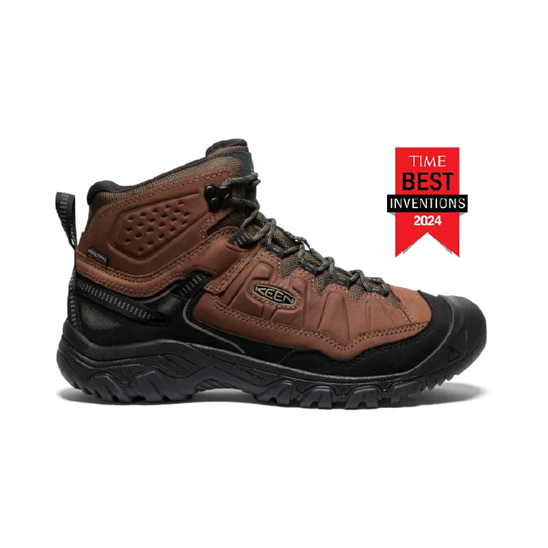 Men's Ergonomic Boots Men's Targhee IV Wide Waterproof Hiking Boot  |  Bison/Black