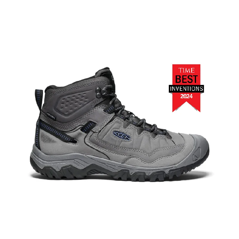 Men's High-Quality Boots Men's Targhee IV Wide Waterproof Hiking Boot  |  Steel Grey/Coronet Blue