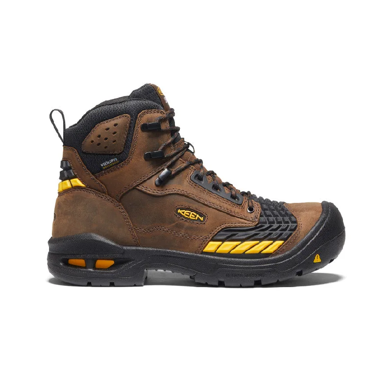 Men's Shock-Resistant Boots Men's Troy 6" Waterproof Boot (Carbon Toe)  |  Dark Earth/Black