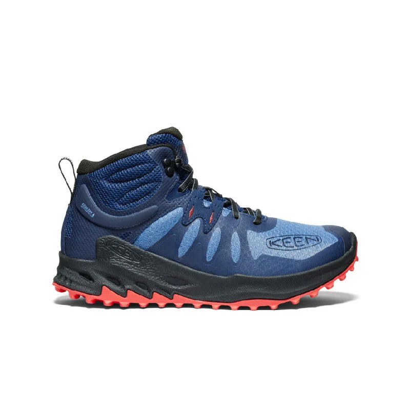 Men's Adaptive Fit Boots Men's Zionic Waterproof Hiking Boot  |  Coronet Blue/Poppy Red
