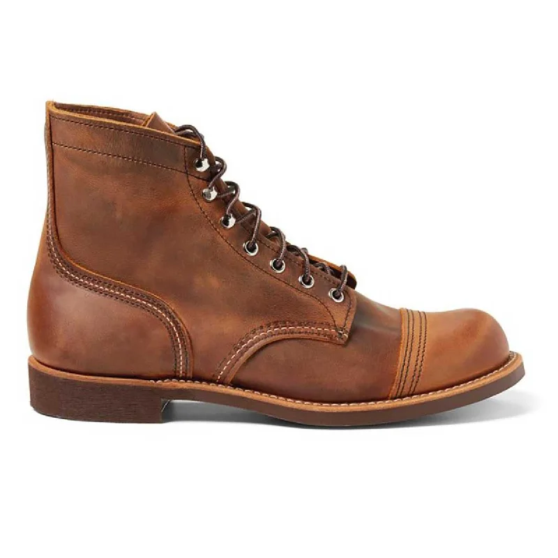 Men's Casual Shoes Red Wing Men's Iron Ranger 8085 Copper Rough & Tough