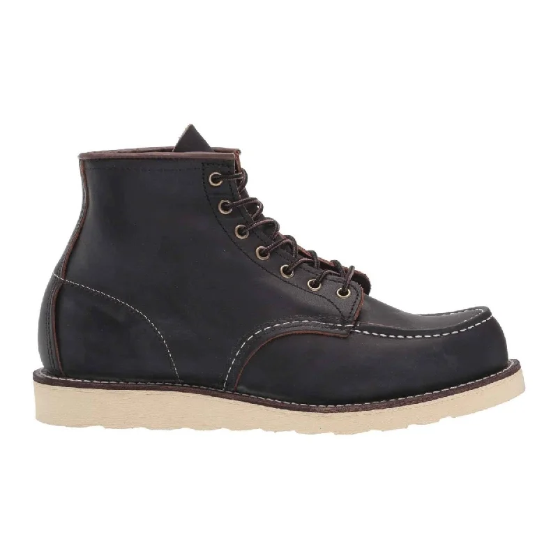 Men's Flexible Shoes Red Wing Men's 6-Inch Classic Moc 8849 Black Prairie Leather
