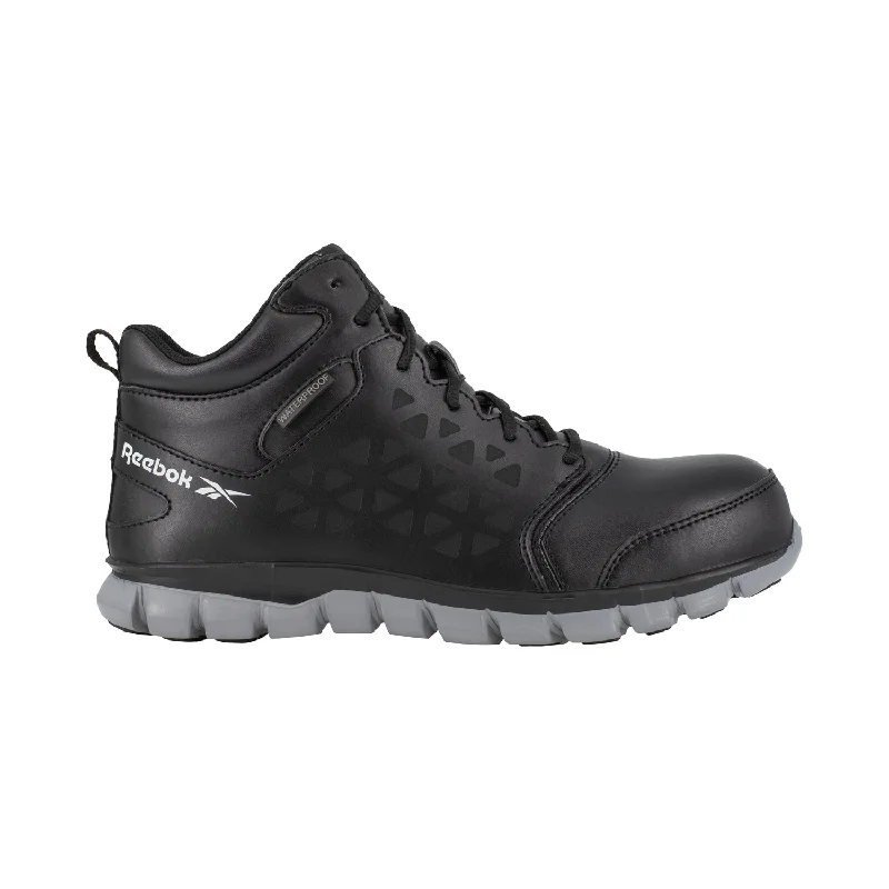 Men's Versatile Boots Reebok Mens Black Mesh Work Boots Athletic CT WP